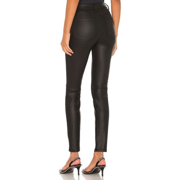 NEW Sanctuary Hayden Skinny High Rise Faux Leather Pant Black - Picture 5 of 9